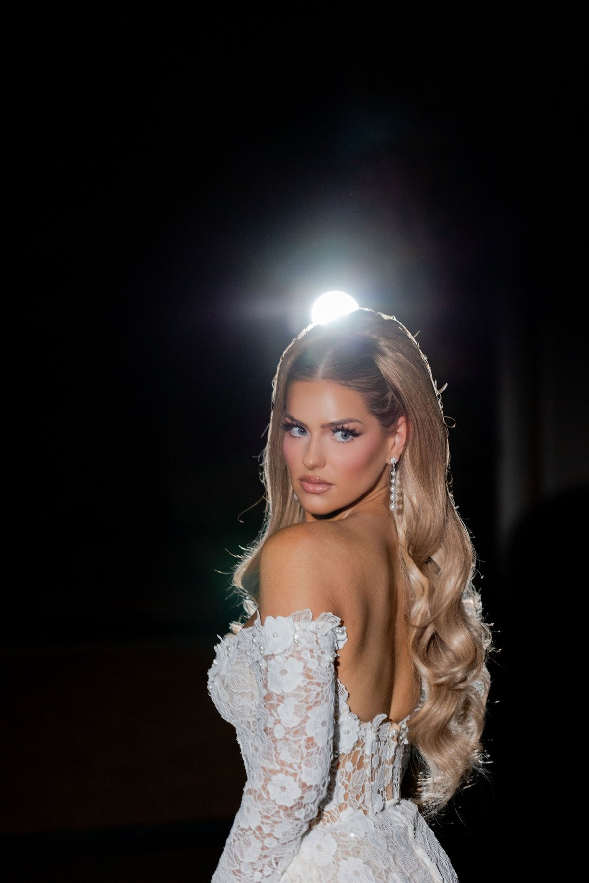 Glam Atelier bridal editorial, floral gown