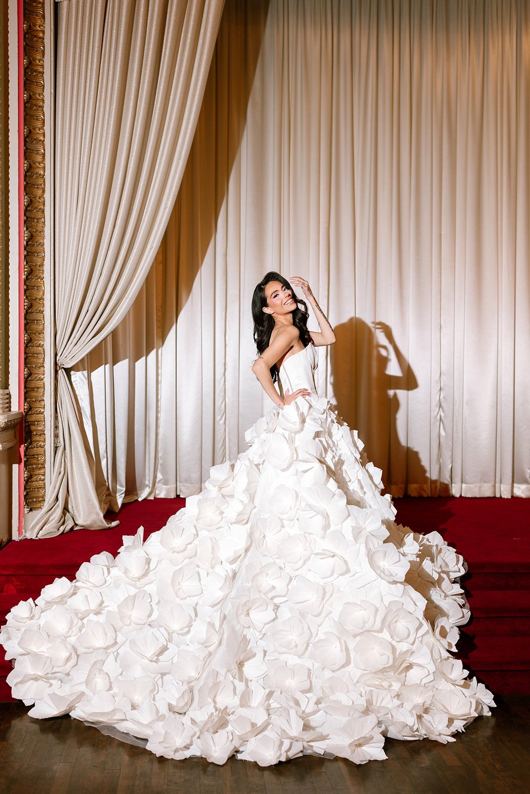 Glam Atelier editorial gown, red carpet