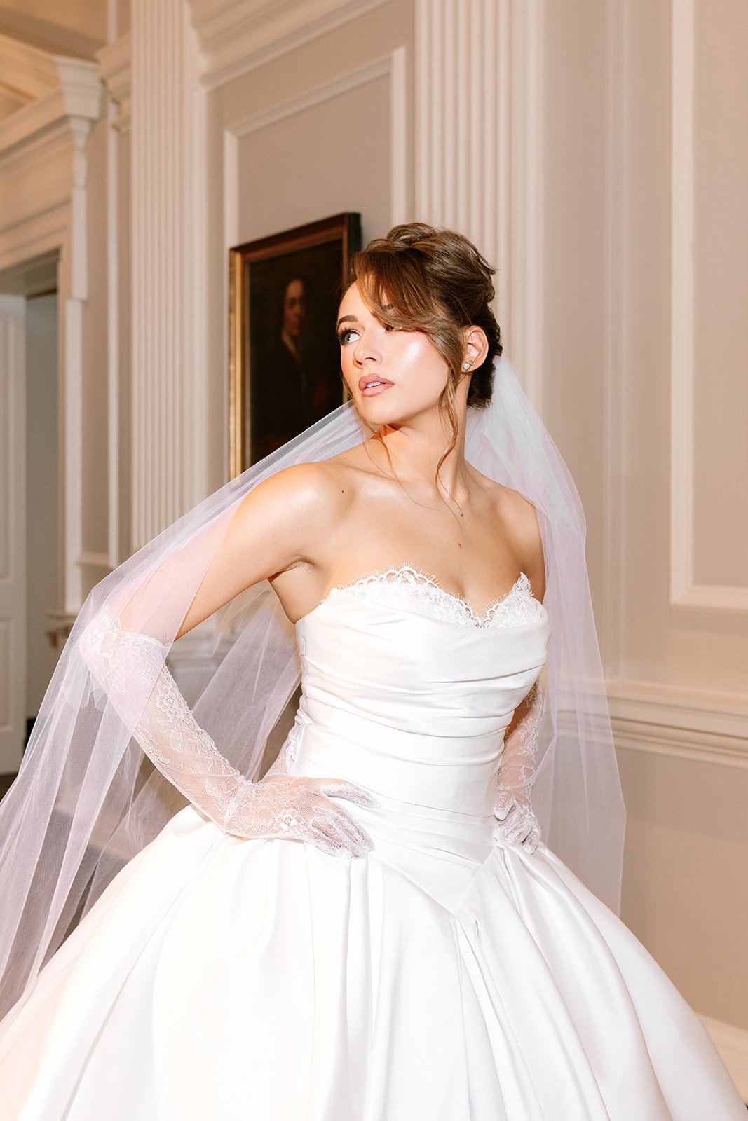 Glam Atelier bridal editorial, mansion venue